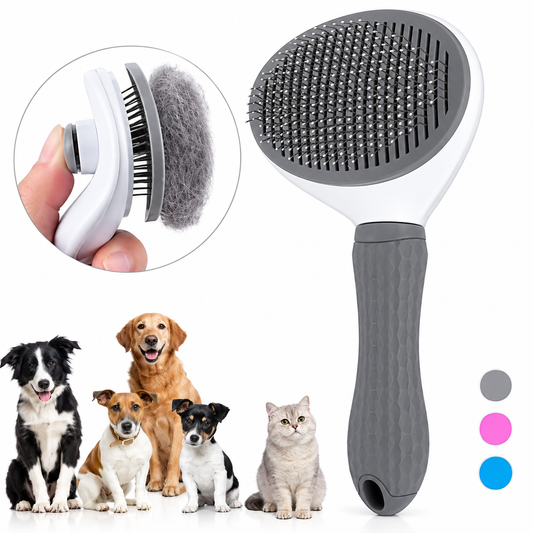Cepillo Autolimpiante para Mascotas — Antipelo para Perros y Gatos